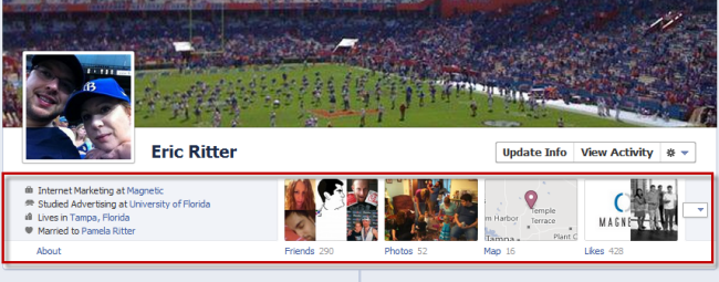 Tour of Facebook Timeline Views Tour of Facebook Timeline Views
