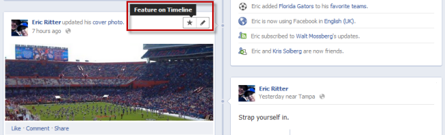 Tour of the Facebook Timeline Star or Hide