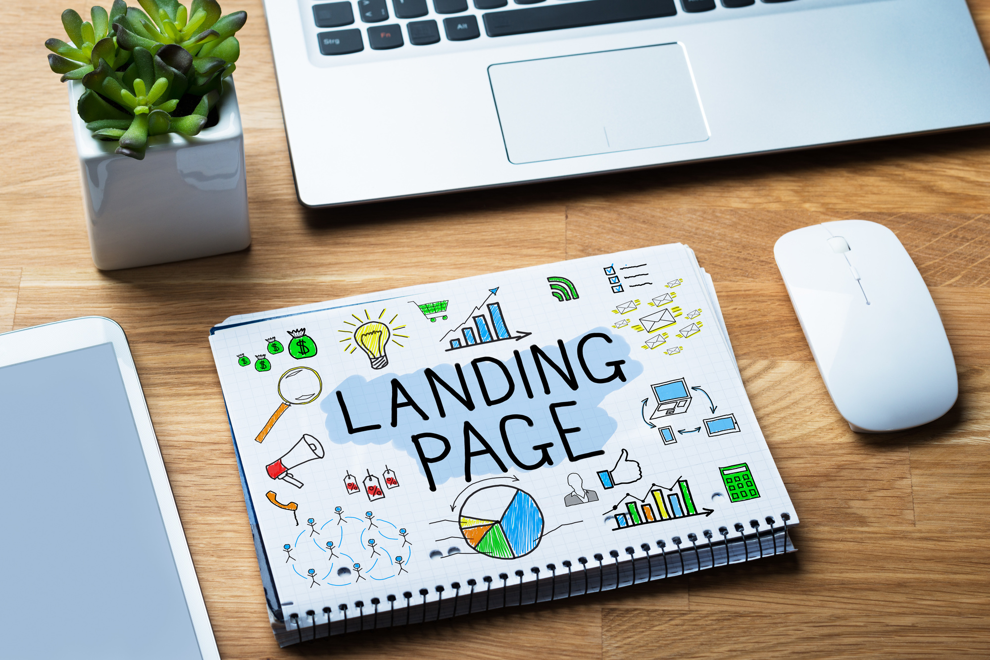 website landing page